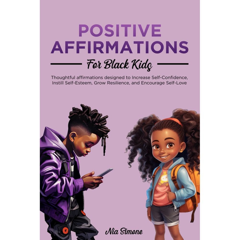 Livro de afirmações positivas para crianças negras