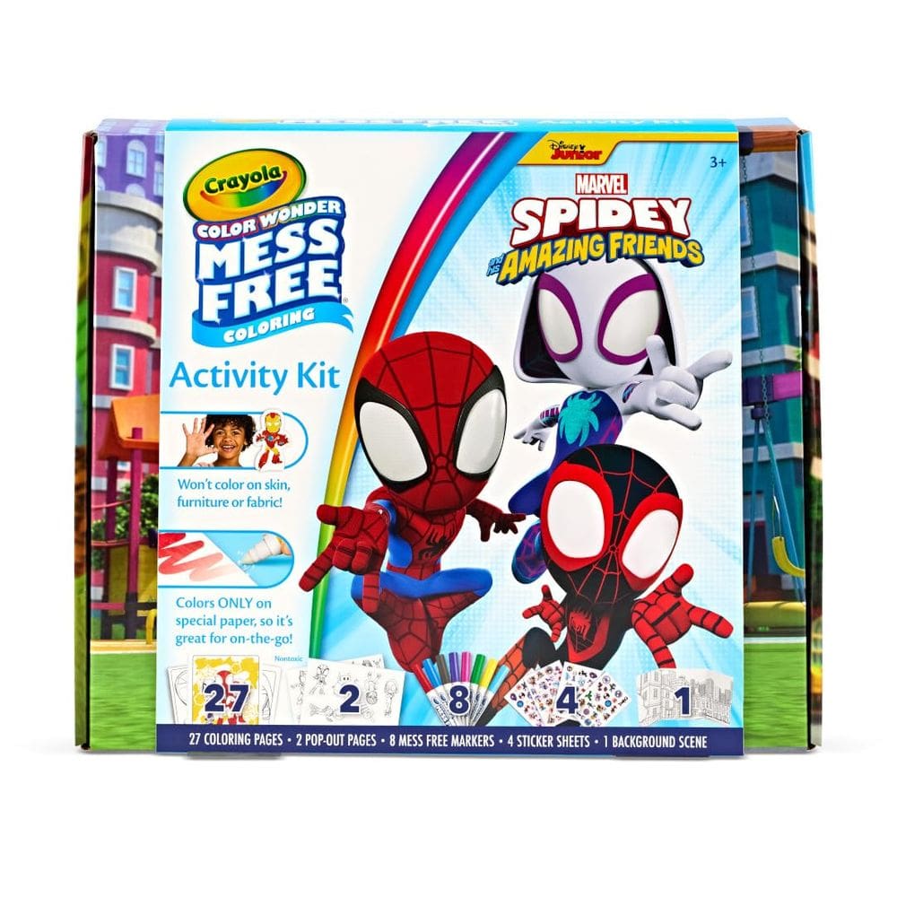 Kit de colorir Crayola Color Wonder Spidey e seus incríveis amigos