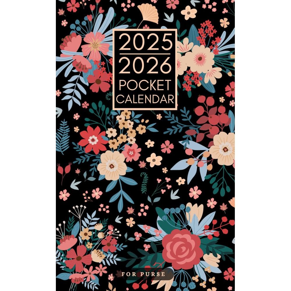 Calendário de bolso publicado de forma independente em 2025-2026 para bolsa