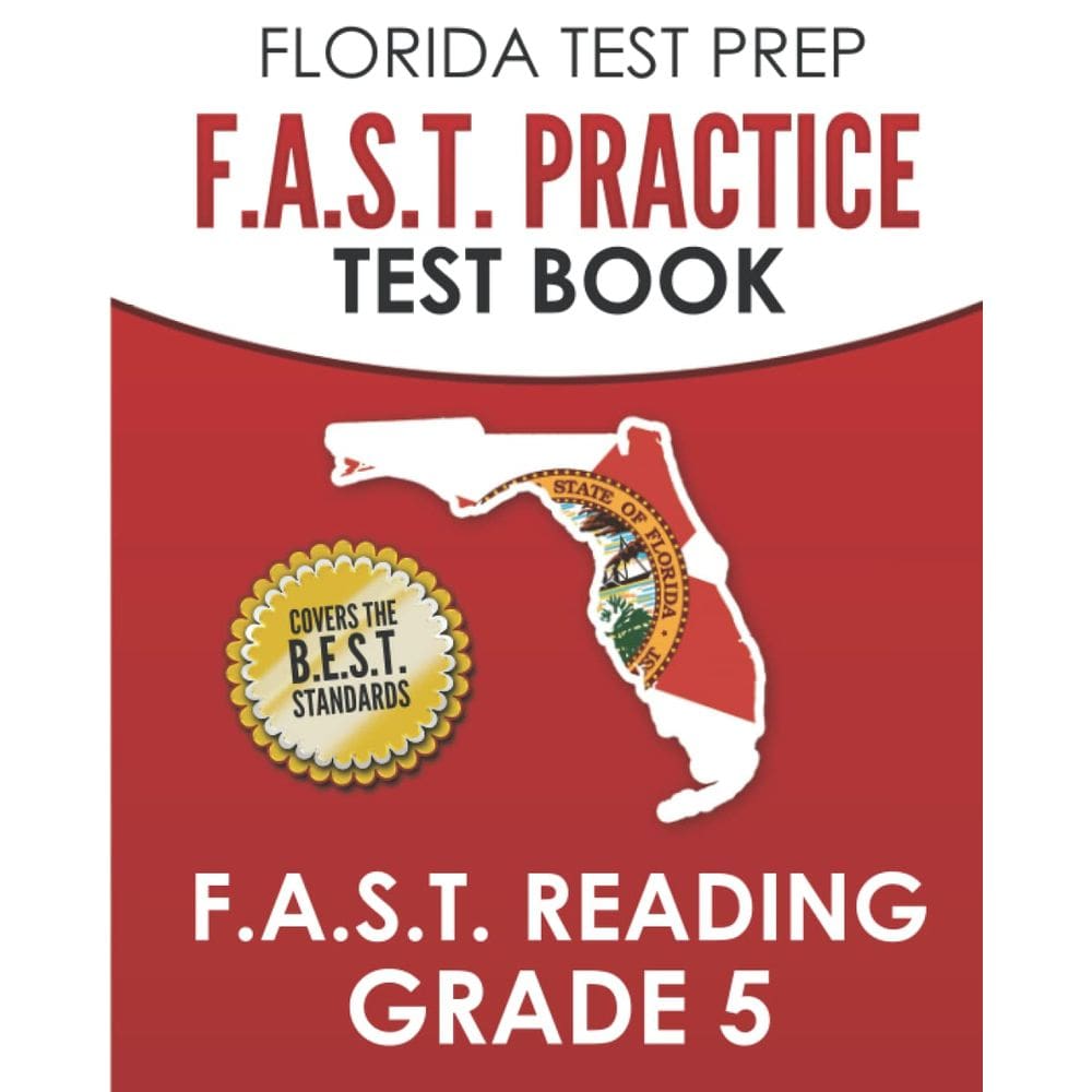 Livro de teste prático FLORIDA TEST PREP F.A.S.T. Reading Grade