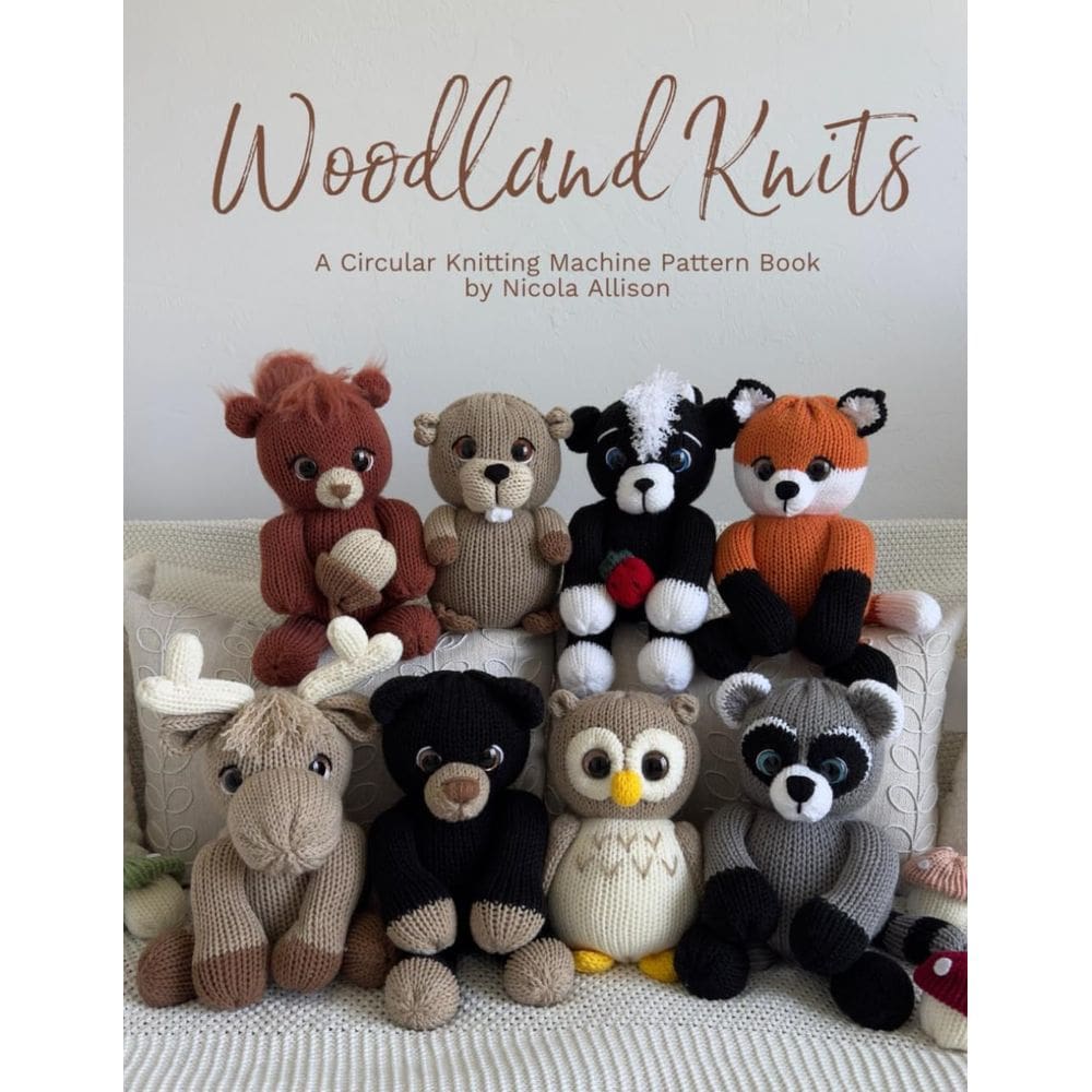 Livro Woodland Knits: Um padrão de máquina de tricô circular de