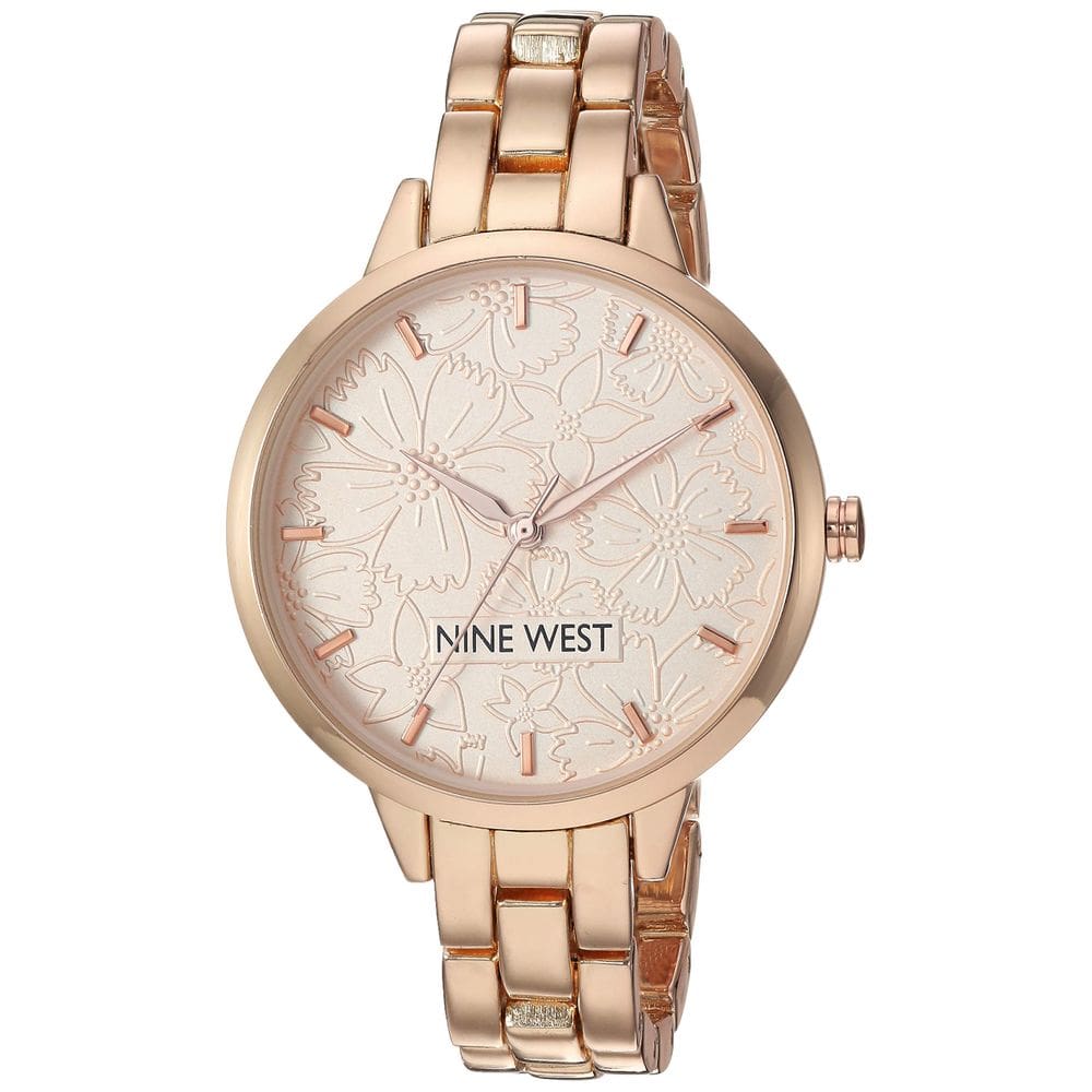 Relógio feminino Nine West NW/2226RGRG em tom de ouro rosa