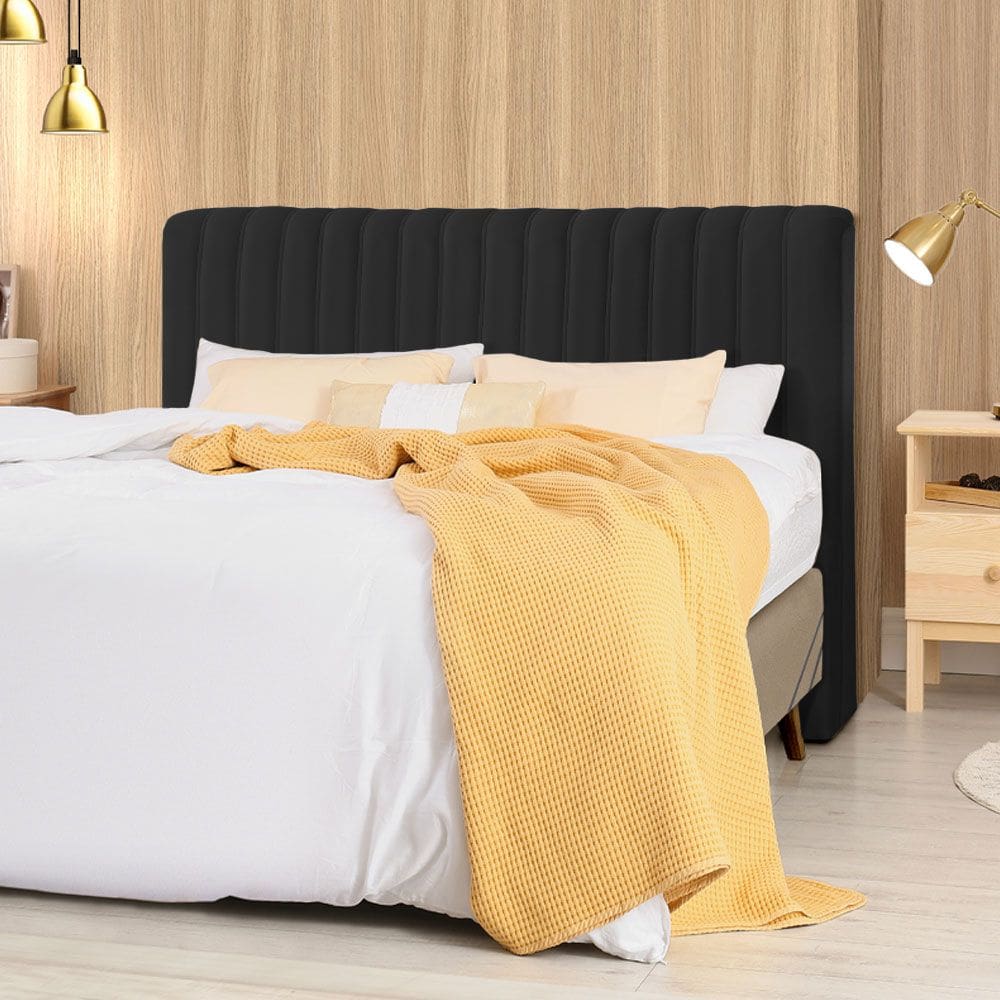 Cabeceira Cama Box Queen 1,60m Estofada Havai Veludo Preto