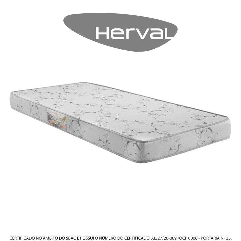 Colchão Solteiro Herval Espuma D33 Cannes, 17x78x188 cm