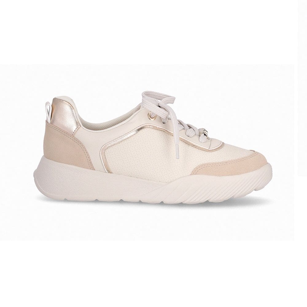 Tênis Fascite Anabela Wide Fit Piccadilly 949026 Feminino - Off White