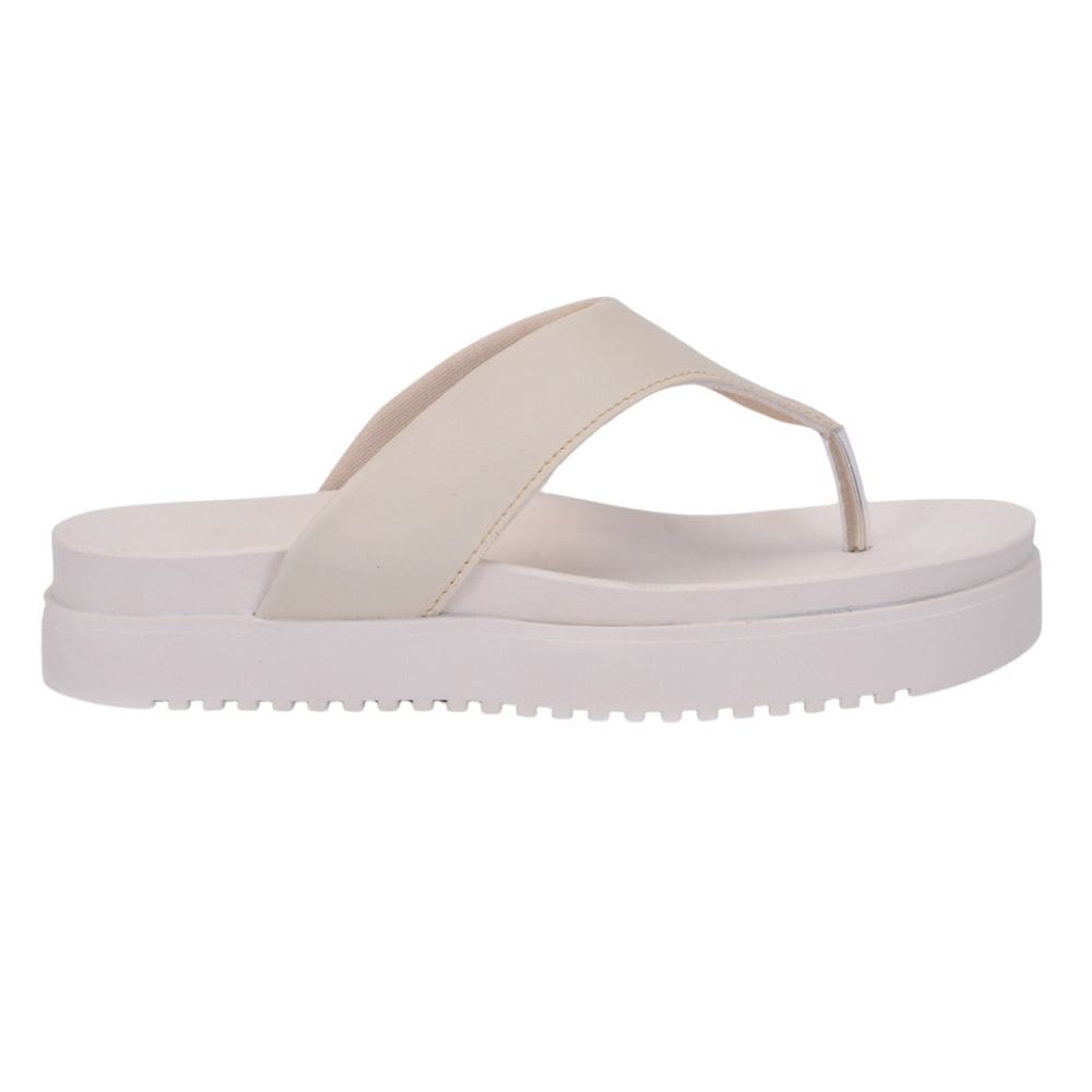 Sandália chinelo Papete de Dedo strass Off White Moda Verão