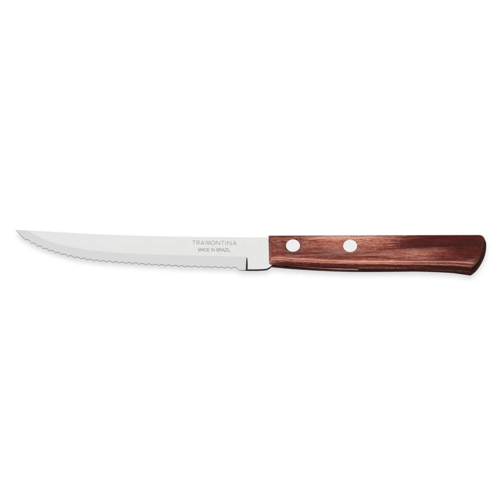 Kit 5 Facas Para Churrasco Tramontina Polywood Vermelho 5