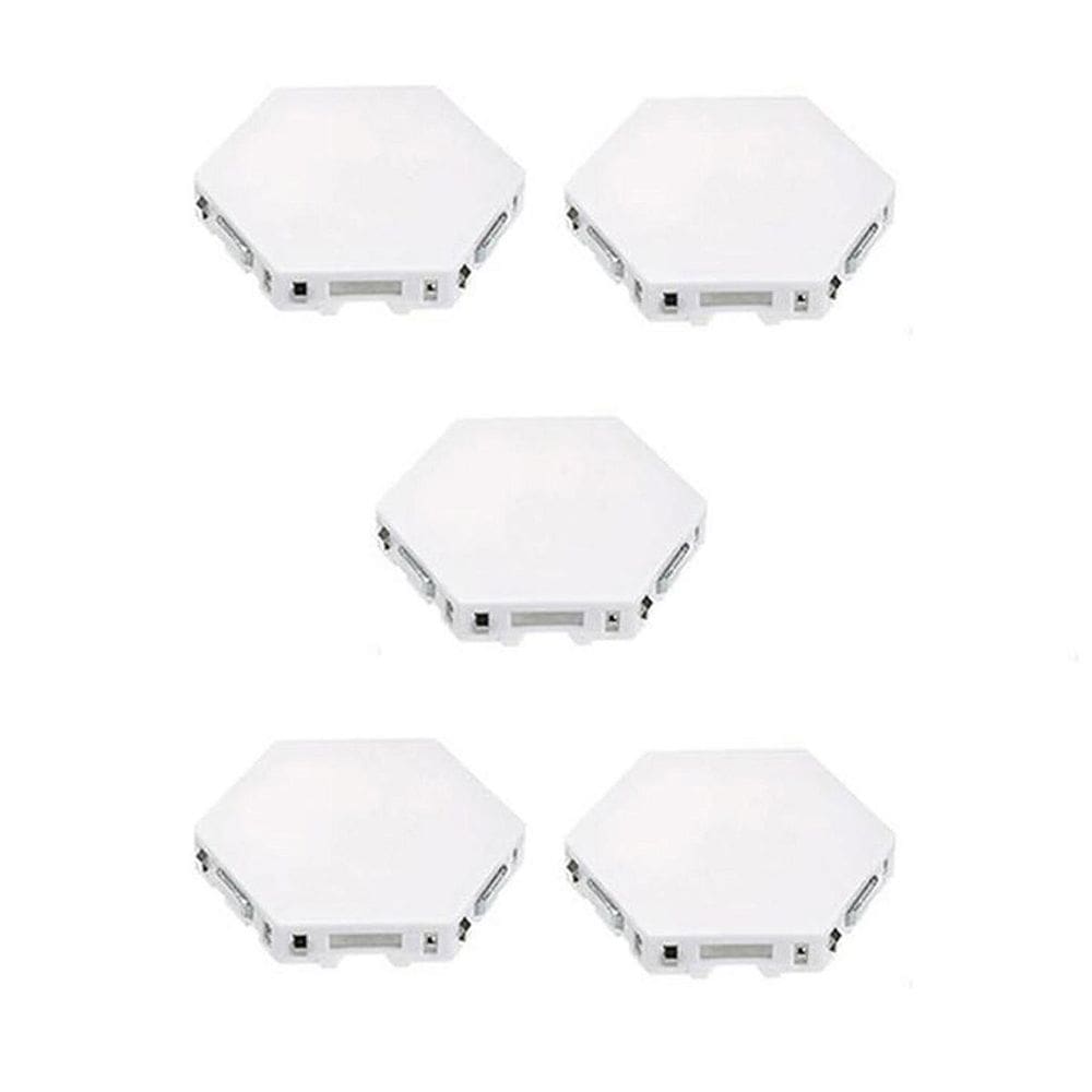 Lampada Luminaria Quantica 5 Led Hexagonal Touch Modular