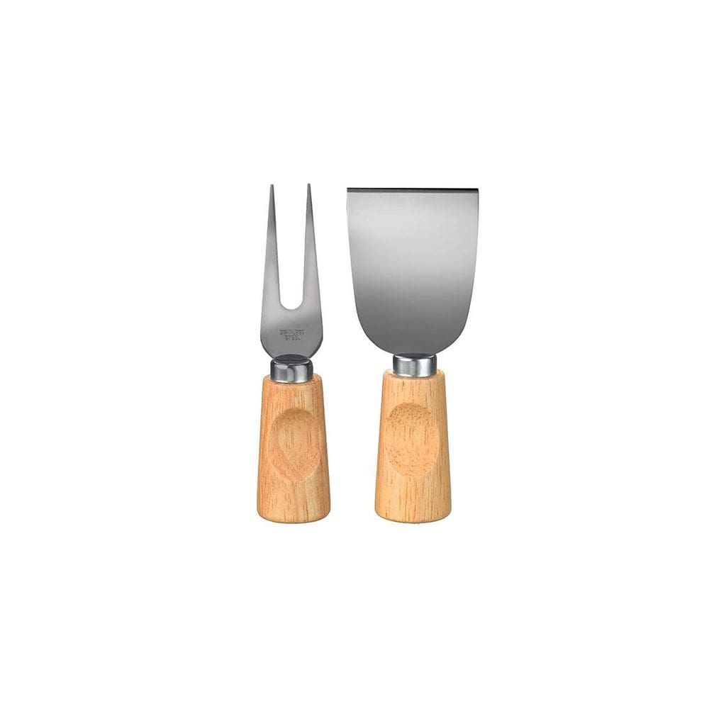 Kit Garfo E Espátula Inox Para Queijos Utensílios Cozinha