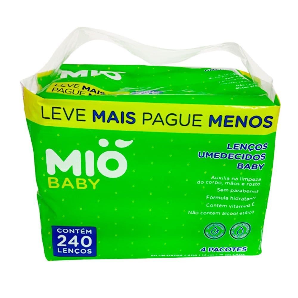 Lenço Umedecido Mió Baby 240 Unidades