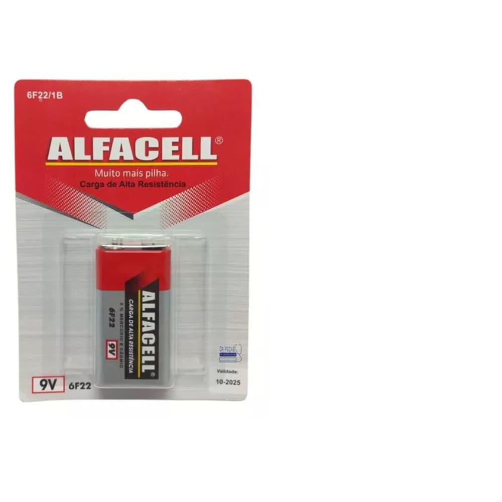Bateria 9v Comum 01 Unidade