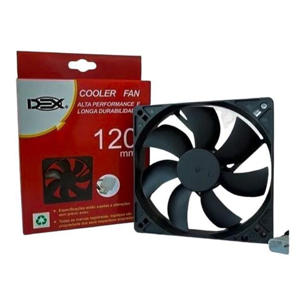 Ventoinha 120X120 Preta Dex Dx-12C
