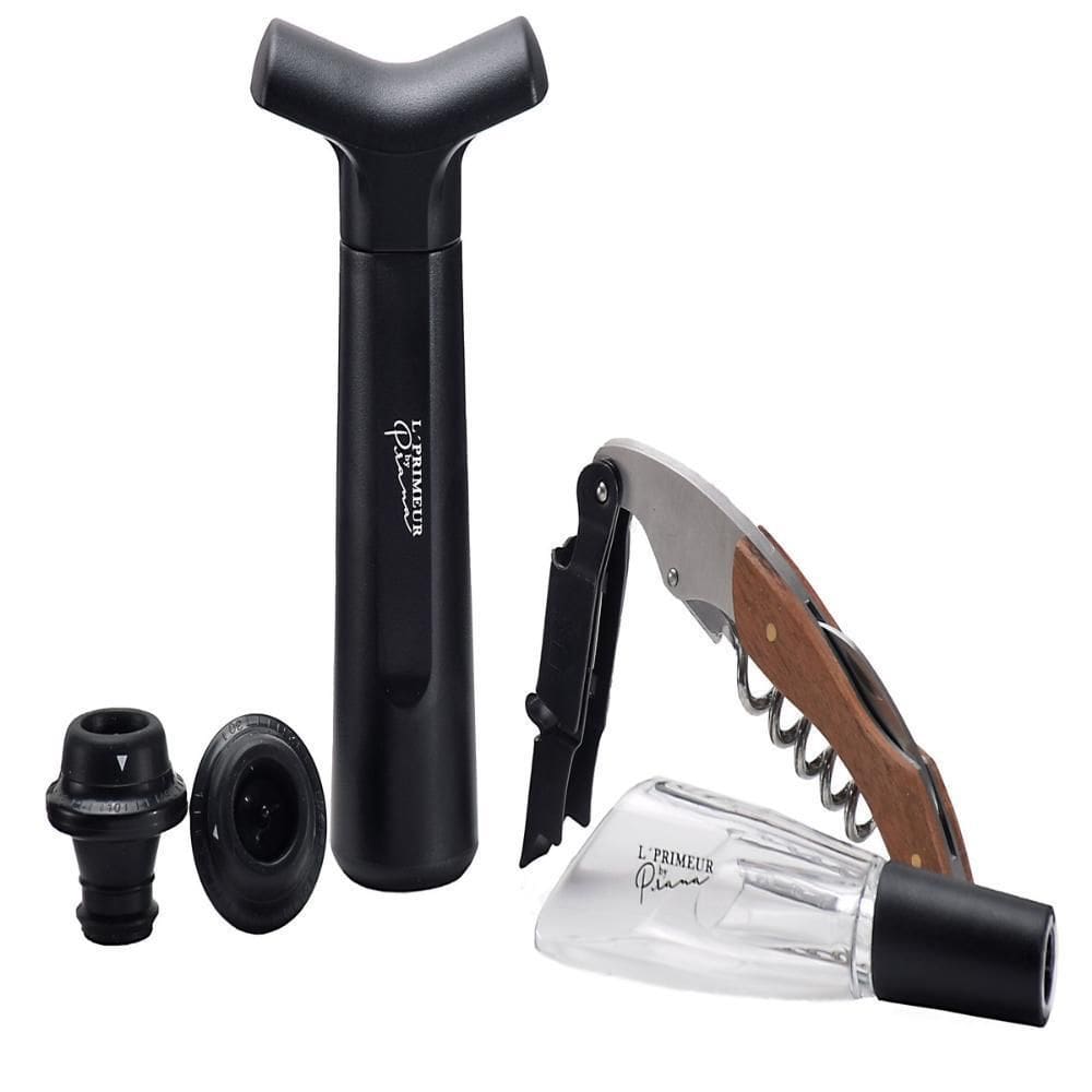 Conjunto Sommelier Prana - Saca Rolhas + Bomba + Aerador