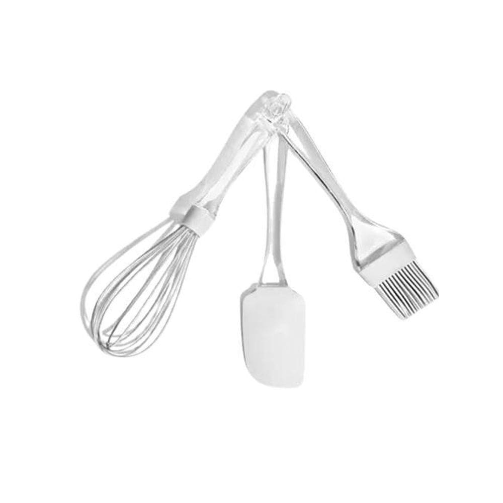 Jogo Talheres 3 Peças Silicone