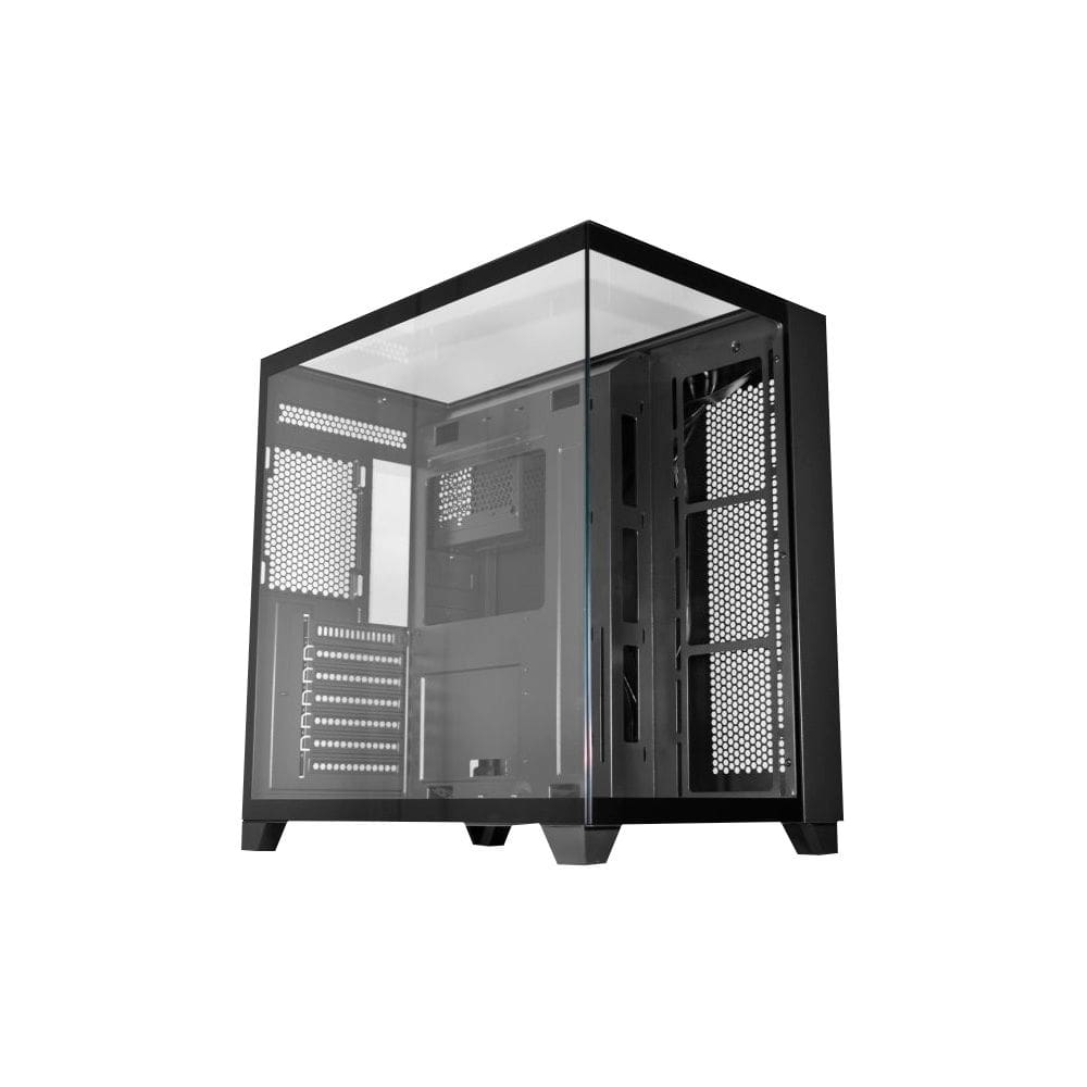 Gabinete Gamer K-Mex Aquario Tiger Shark Cg-04J1 Lateral De Vidro Atx Preto Sem Fan
