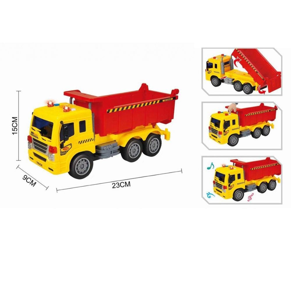 Caminhão Basculante Fricção Com Som E Luz - MR CJY2A-2