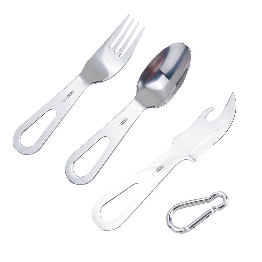 Kit Talheres Aço Inox Azteq Janboree - Colher, Garfo, Faca