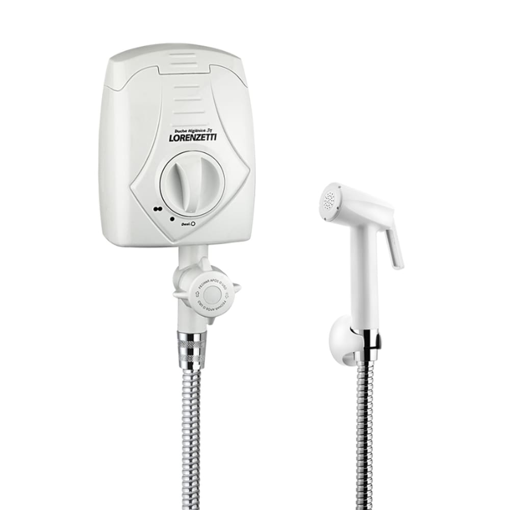 Ducha Higiênica Elétrica Lorenzetti 3 Temperaturas 4300W Branca