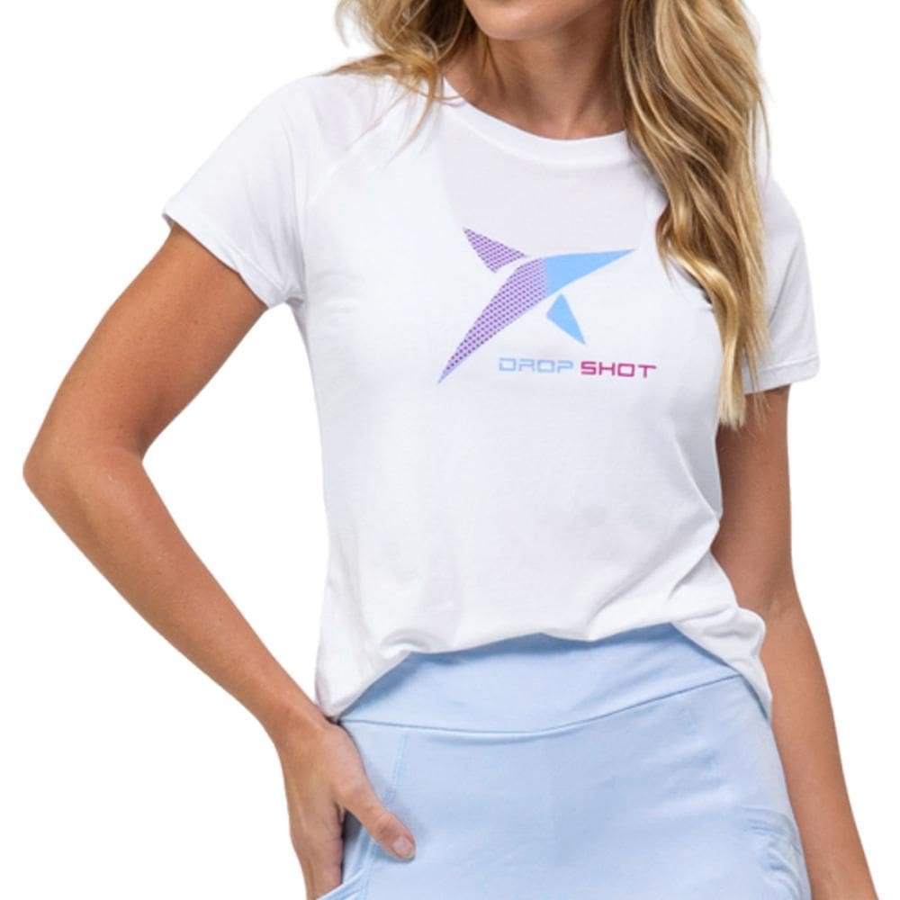 Camiseta Drop Shot Baby Look Game 2.0 Branco