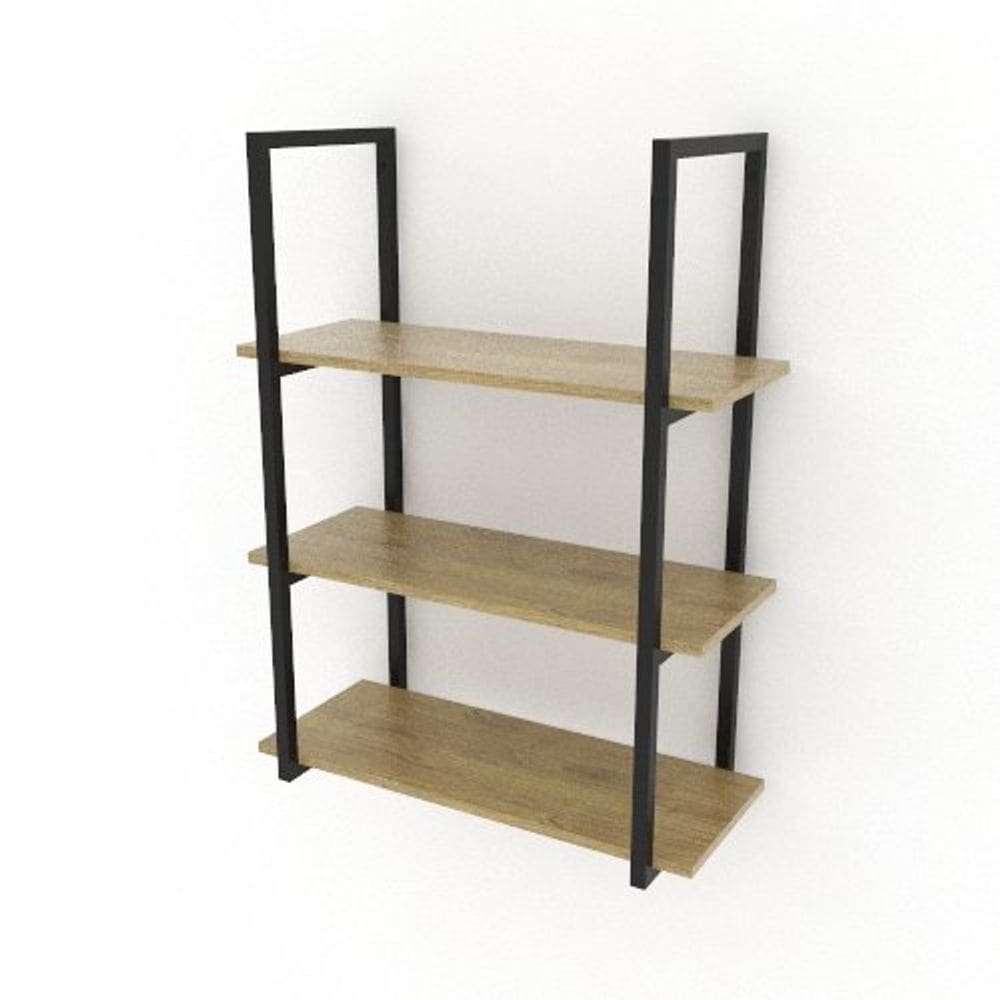 Prateleira Quadro - 3 Vãos - Preto