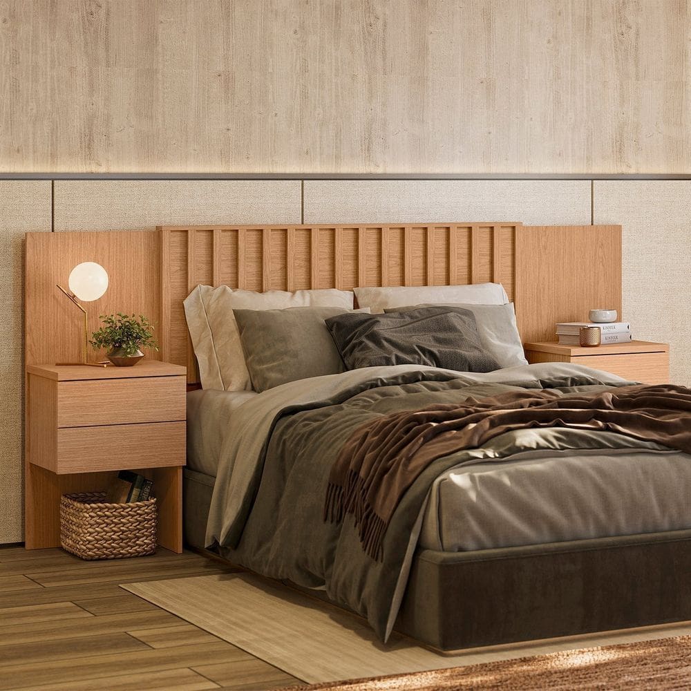 Cabeceira Extensiva para Cama Casal Freijó