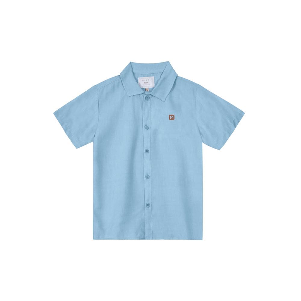 Camisa infantil menino denim Mundi