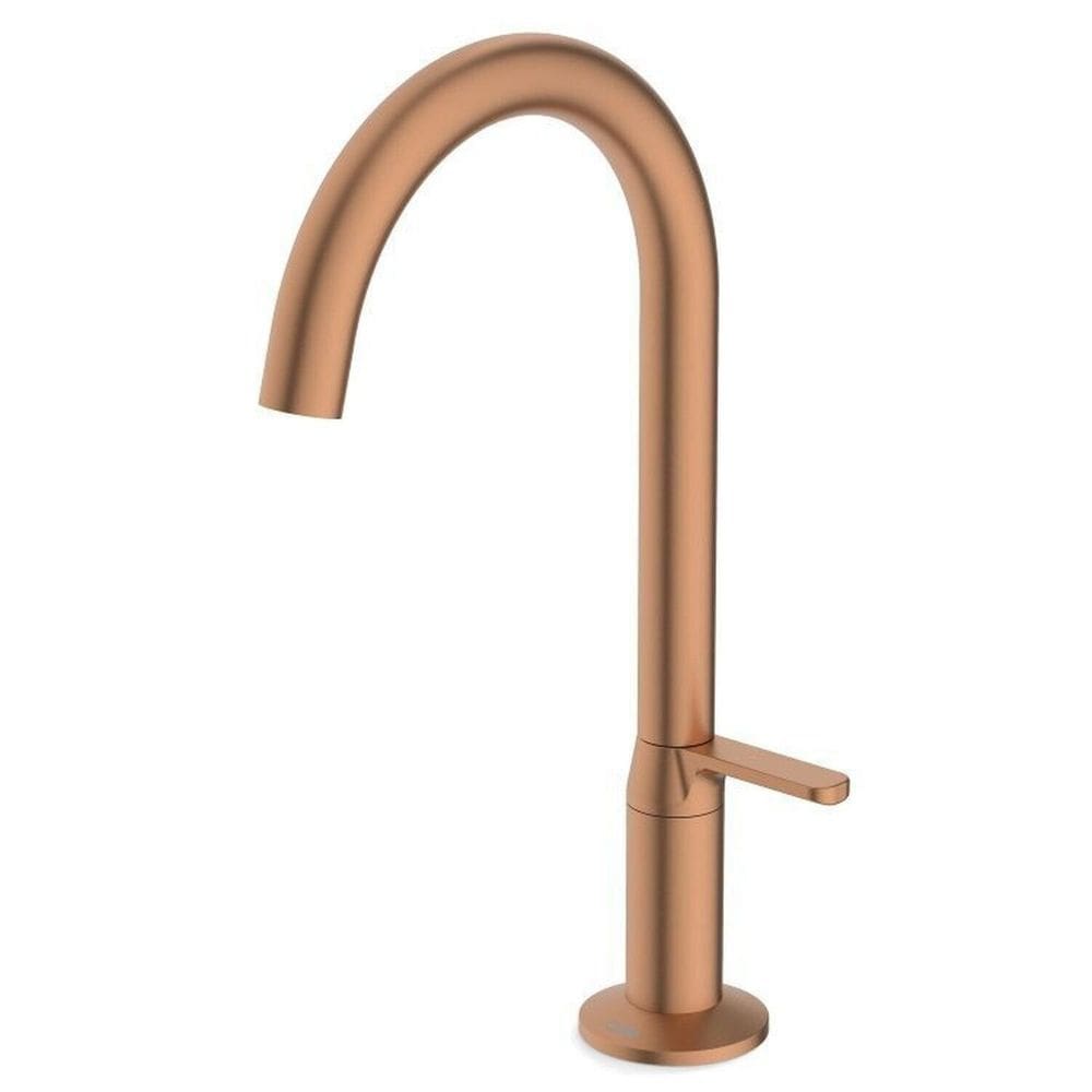 Kit com 3 Torneira para Lavatório Mesa Bica Baixa Design Rose Gold Matte