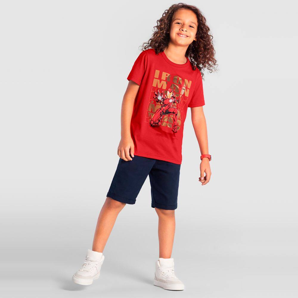 Camiseta infantil menino dos vingadores Brandili