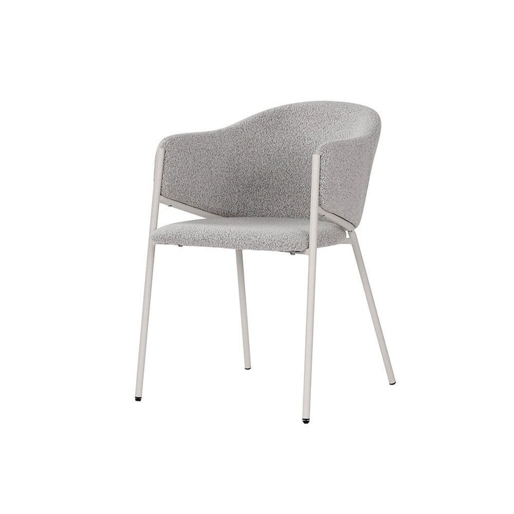 Cadeira Elie Boucle 52,5cmx56cmx69 Cm Cinza