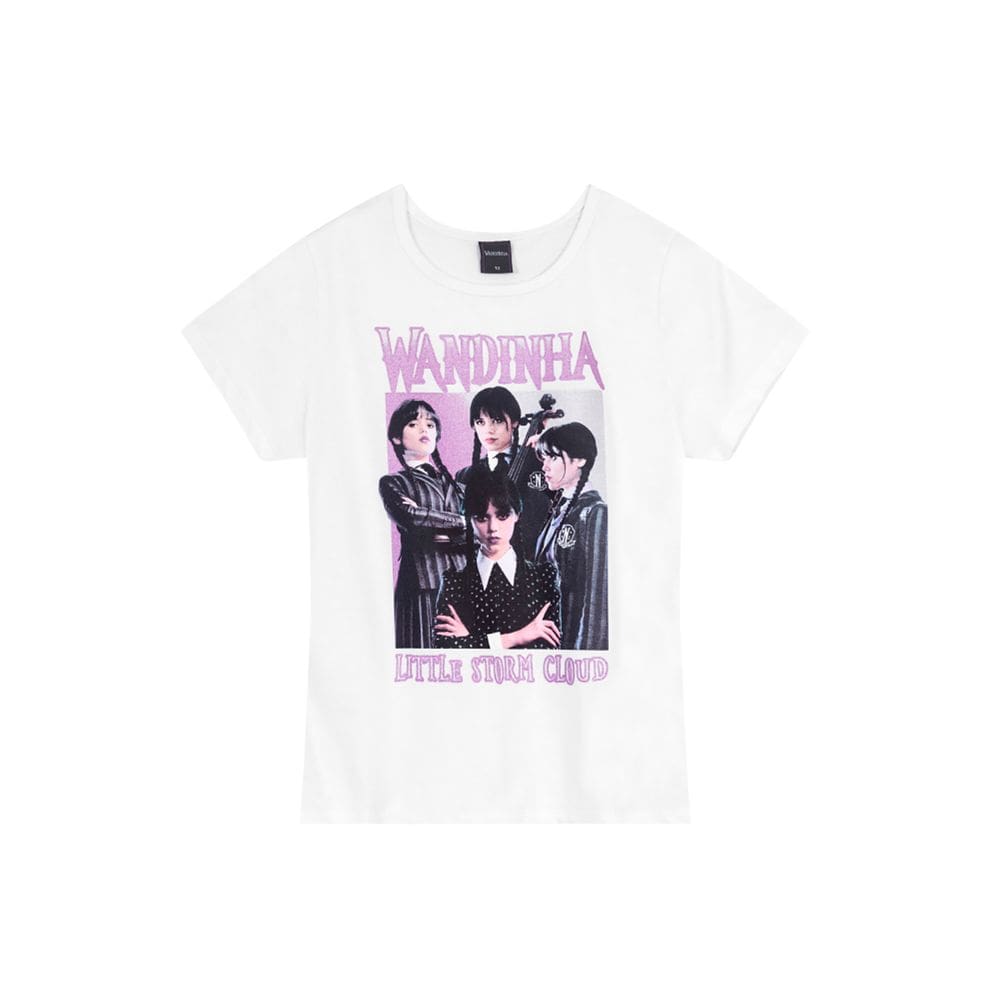 Blusa infantil menina da wandinha Brandili