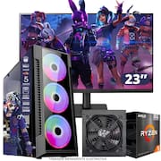 PC Gamer AMD Ryzen 5 5600GT, 16GB RAM, Placa de video Radeon Vega 7, SSD 240GB, Fonte 550W + Monitor 23” LED 75hz