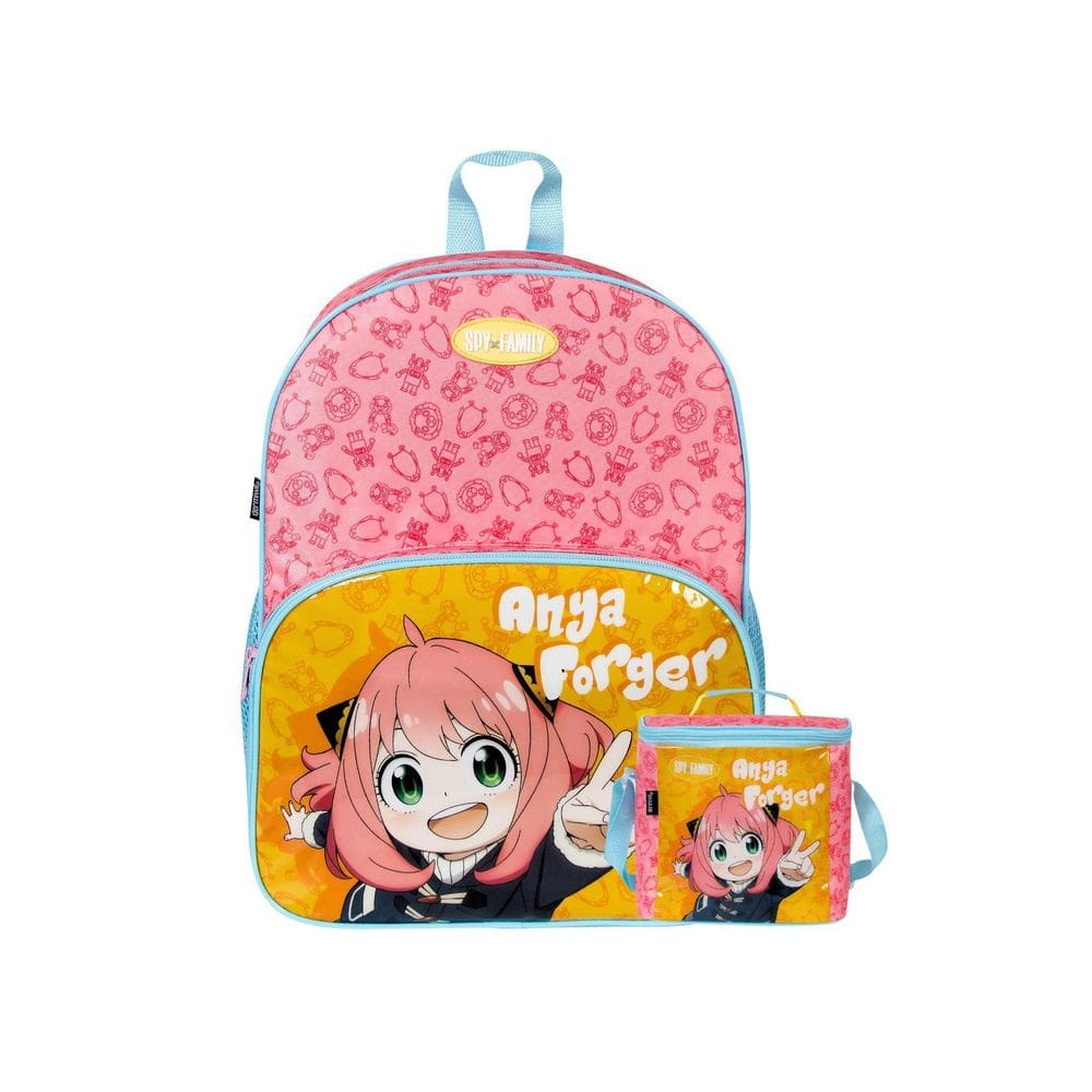 Kit Escolar Spy Family Mochila Costas + Lancheira Térmica