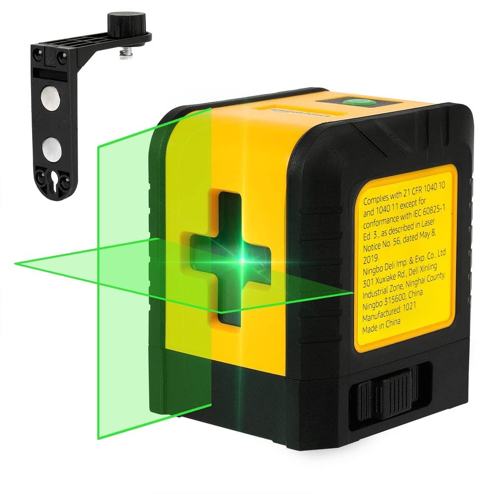 Nível de laser Amazon Basics Horizontal/Vertical 18m Classe II