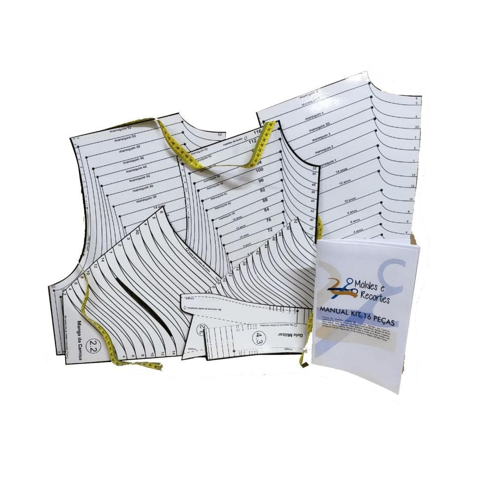 Kit de Costura - 16 peças - Pasta Kraft 420g