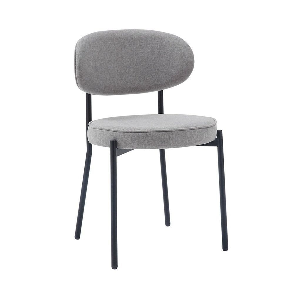 Cadeira para Sala de Jantar 80x51x53,5 Cm Cinza
