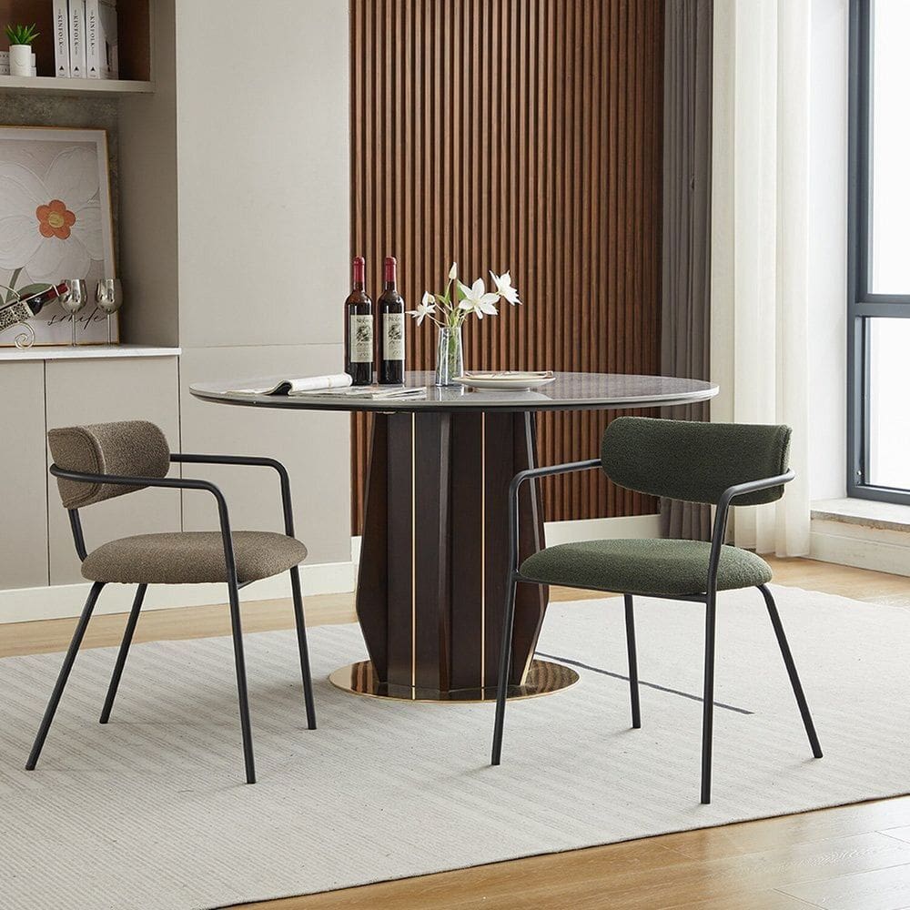 Cadeira para Sala de Jantar Lile Tecido Verde