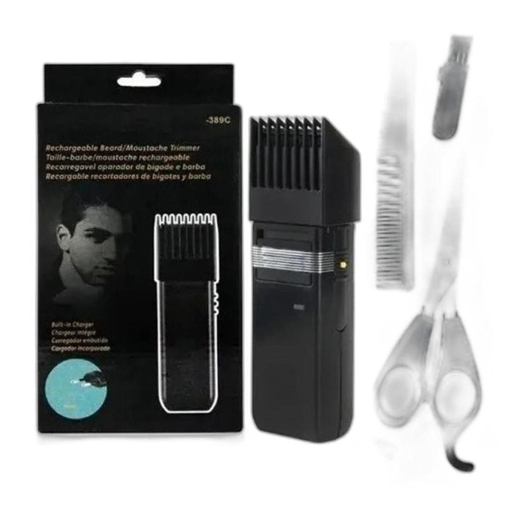 Máquina Aparador Para Cabelo E Barba Recarregáveis Xz-389C