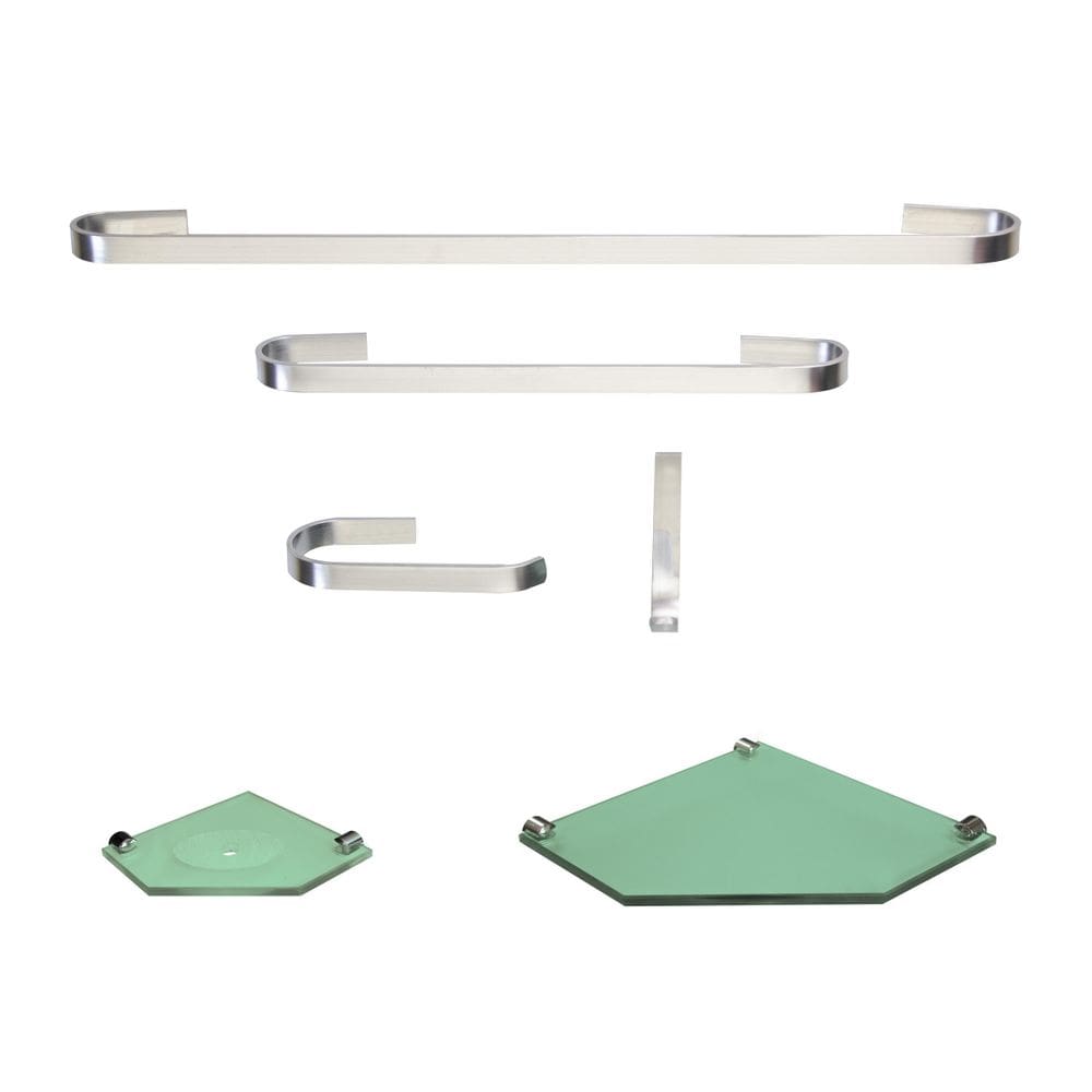 Kit Para Banheiro Platinum 06 Verde 6 Peças