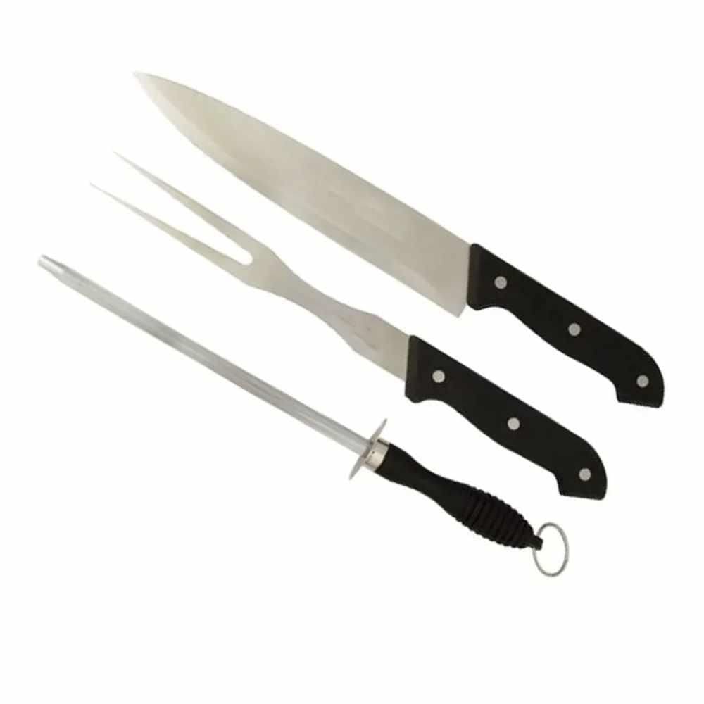 Kit Churrasco 03 Peças Premium Kehome