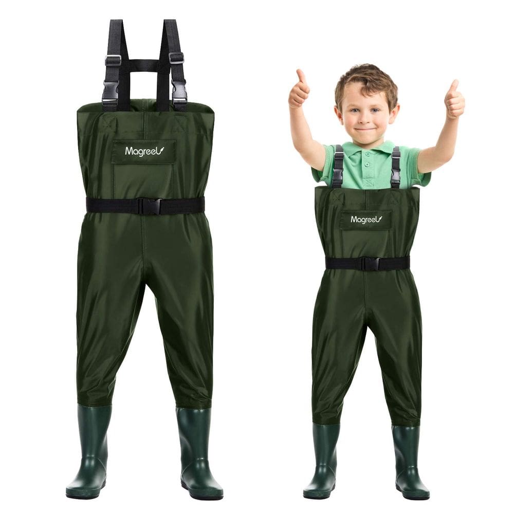 Chest Waders Magreel impermeável de nylon para crianças pescando e caçando