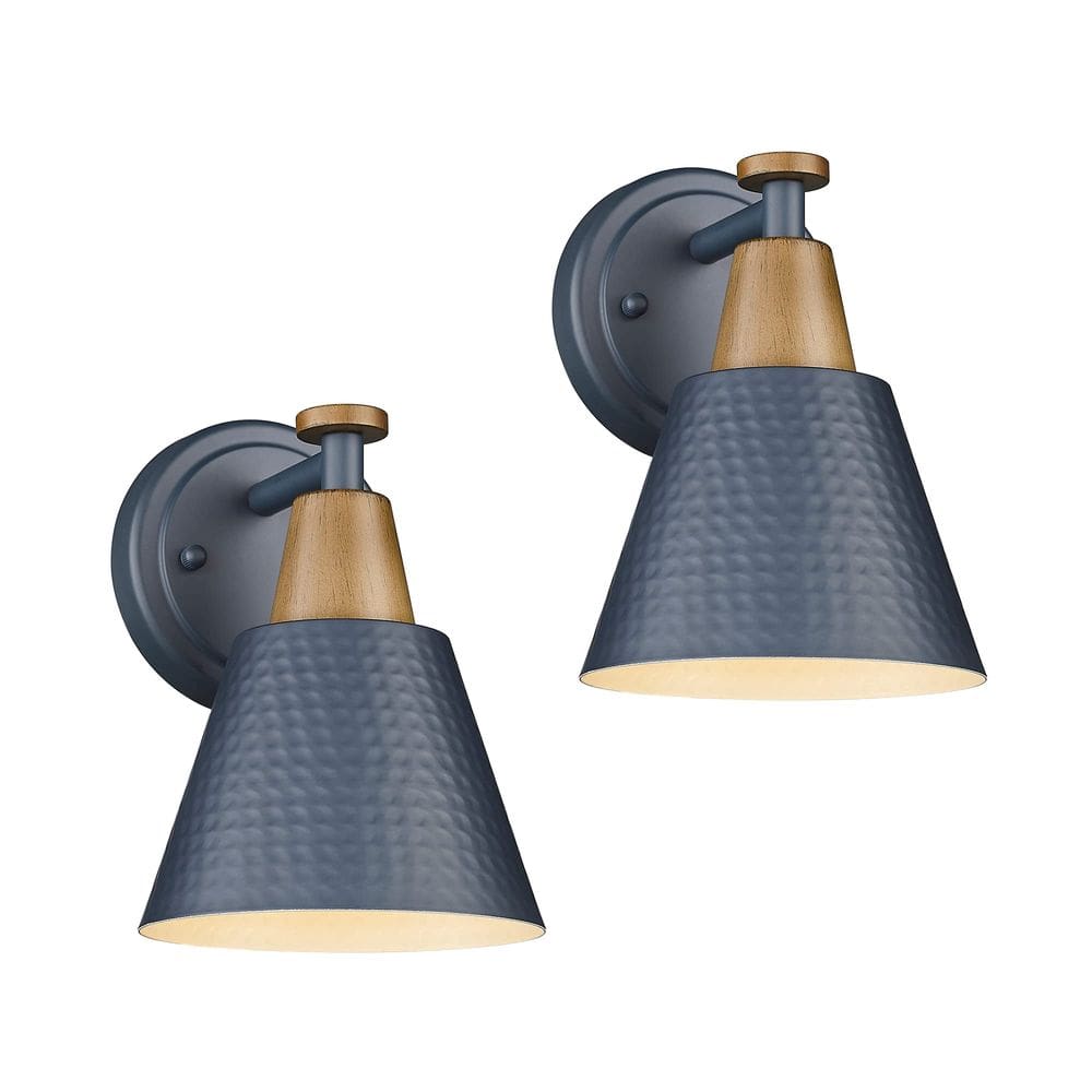 Arandelas de parede FEMILA de 1 luz para banheiro, conjunto de 2