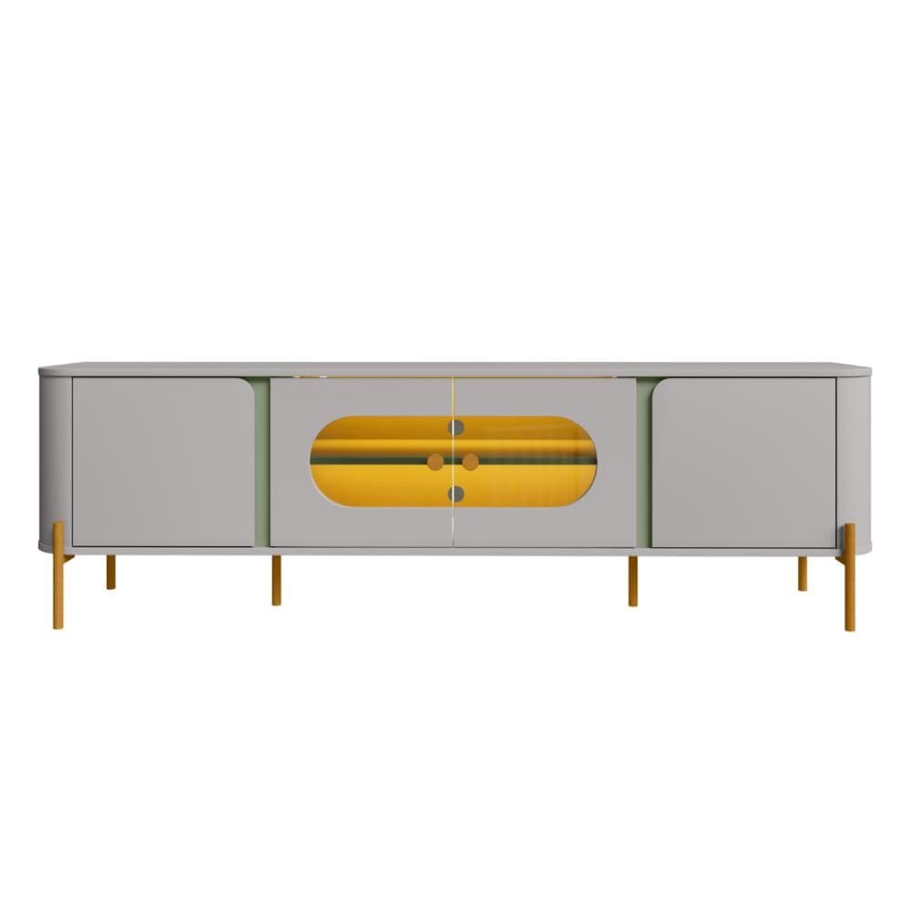 Rack Sala de Estar Led Juquehy Off White Pistache Bechara