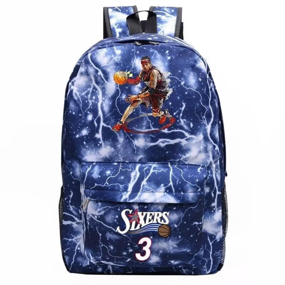 Mochila SANMU Casual Style NBA Star Allen Iverson Pattern