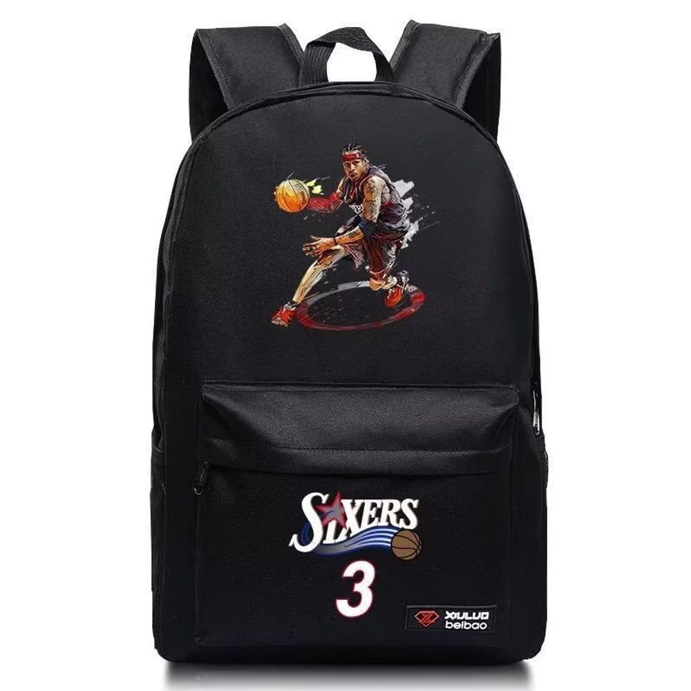 Mochila SANMU Casual Style NBA Star Allen Iverson Pattern