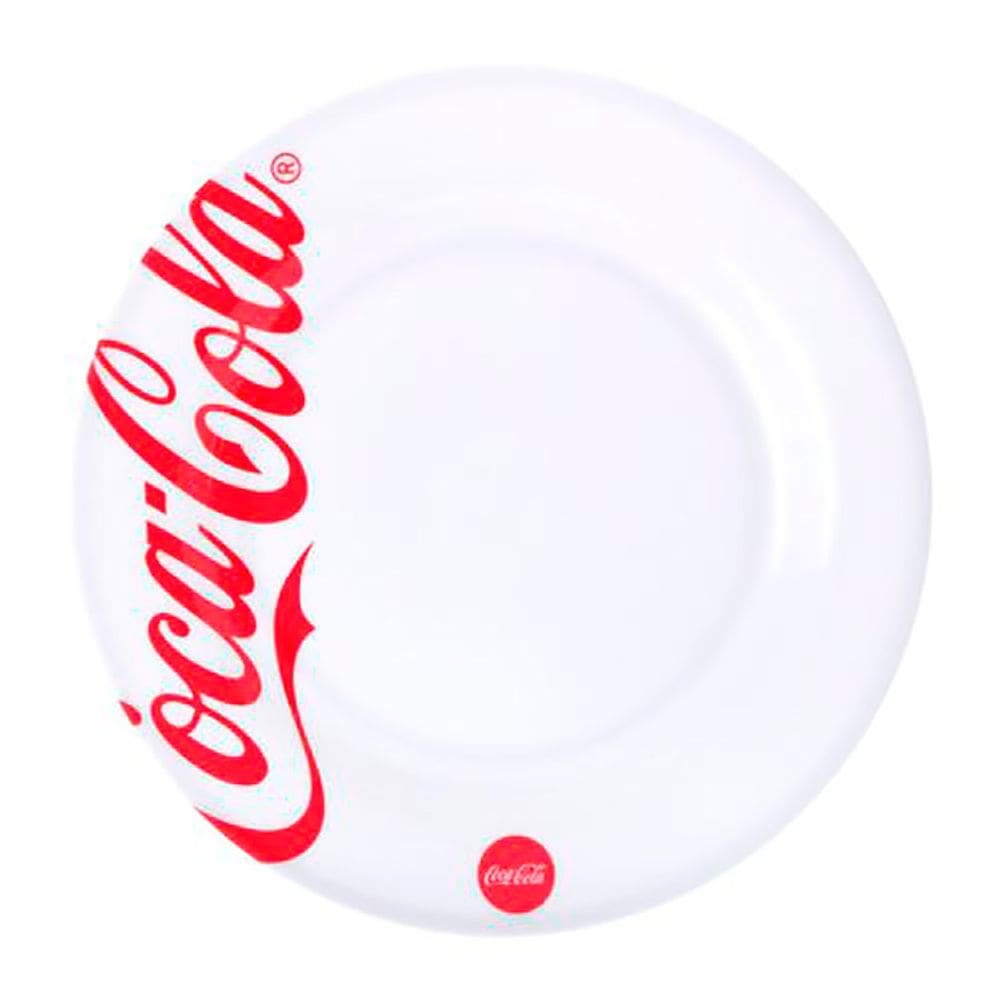 Prato Sobremesa Coca-Cola Melamina 20cm COCA006 BR - Hauskraft