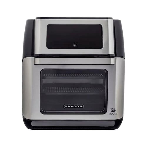 imagem-Fritadeira Air Fryer Black Decker 12 Litros AFO12G Preto E Inox 220v