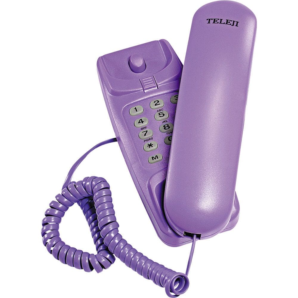 Telefone Gôndola com Bloqueador Colorido KXT3026X Teleji Lilás
