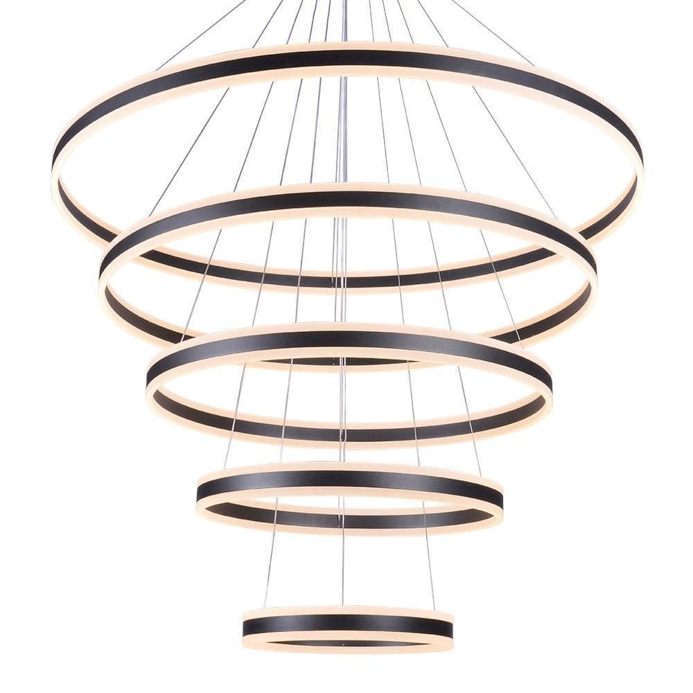 Lustre Pendente Sindora DCD03063 Preto Led Bivolt