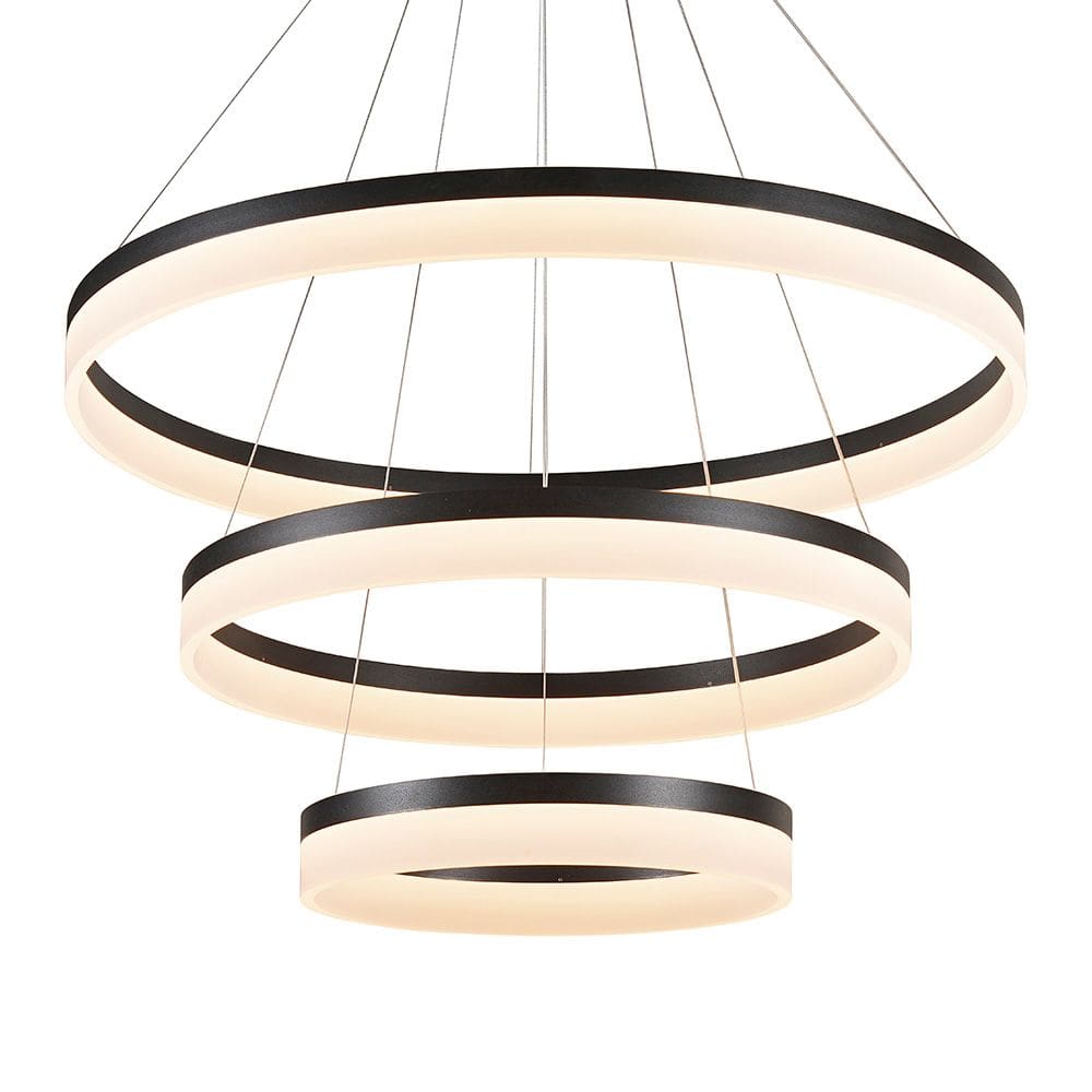 Lustre Pendente Sindora DCD03006 Preto Led Bivolt
