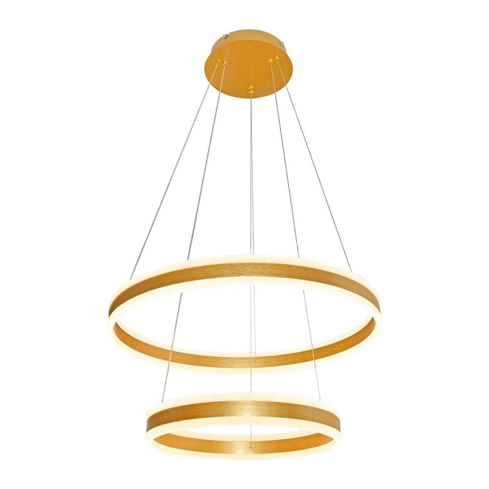 Lustre Pendente Sindora DCD03002 Dourado Led Bivolt